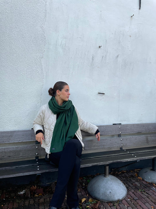 Groene wintersjaal